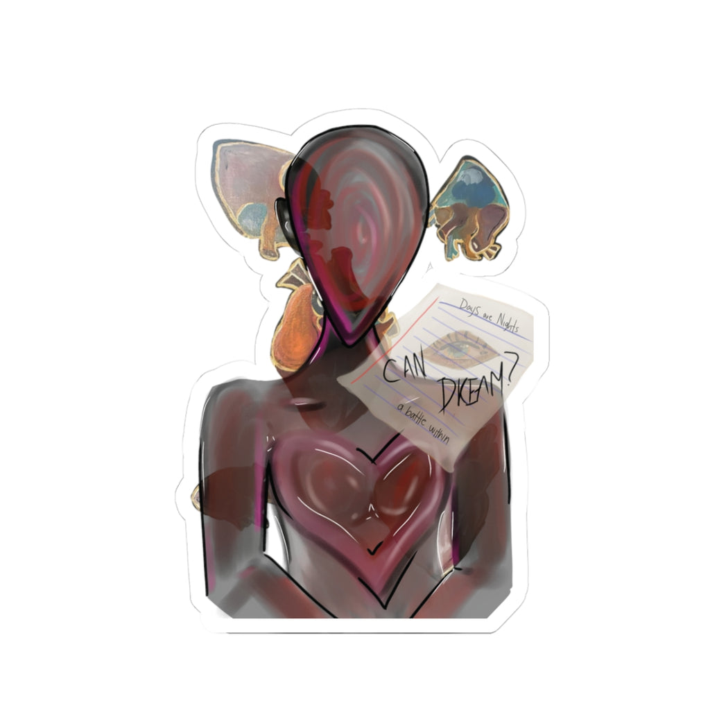 vinyl sticker: can i dream