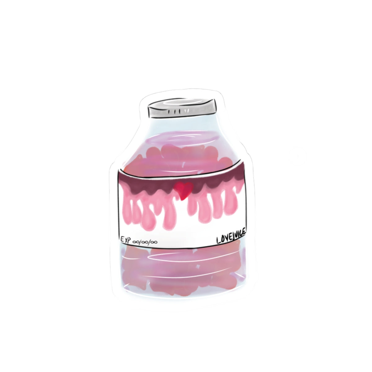 vinyl sticker: love juice
